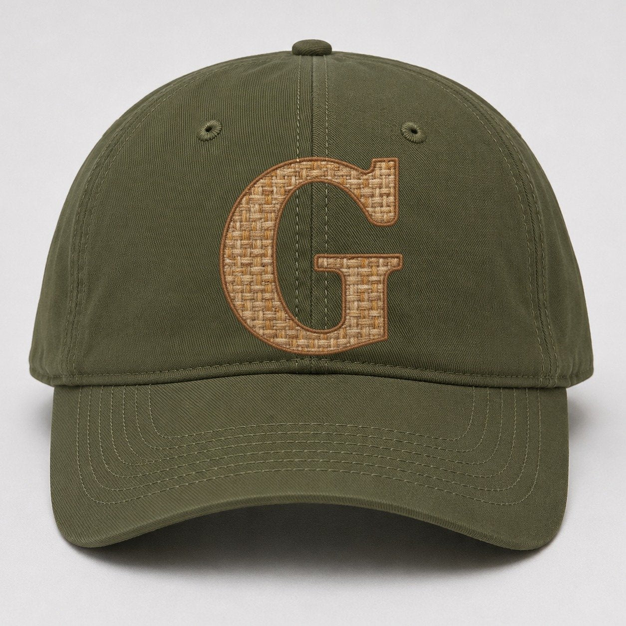 Woven Tweed G Monogram Baseball Cap – Army Green