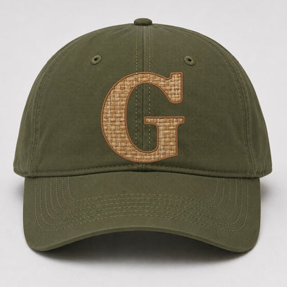 Woven Tweed G Monogram Baseball Cap – Army Green