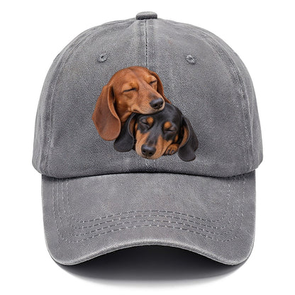 Dachshund Sleeping Pair Character Club Classic Cap – Urban Haze