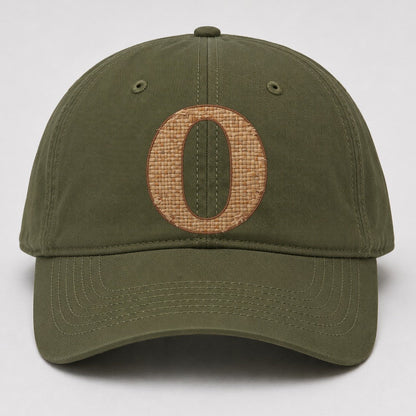 Woven Tweed O Monogram Baseball Cap – Army Green