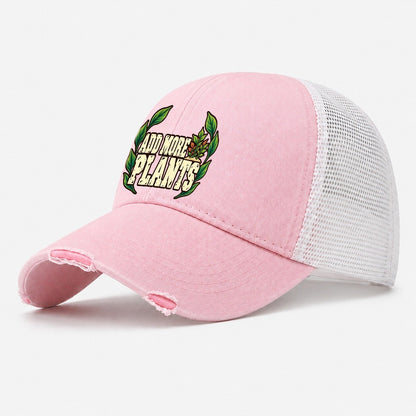 Add More Plants Aquarium Keeping Washed Trucker Hat – Light Pink