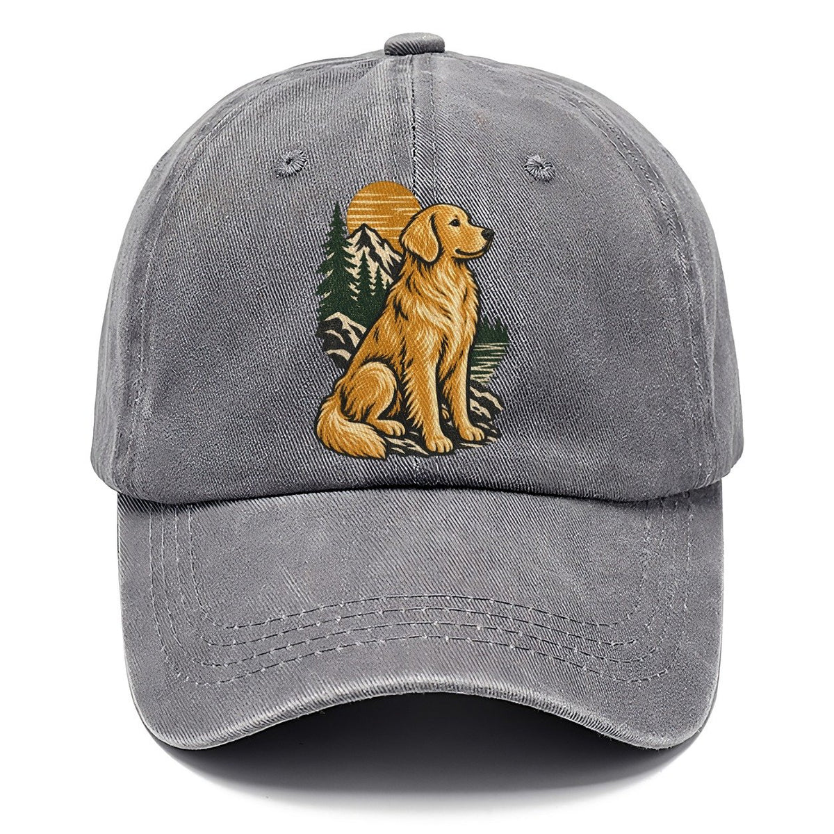Golden Retriever Mountain Lake Classic Cap – Urban Haze