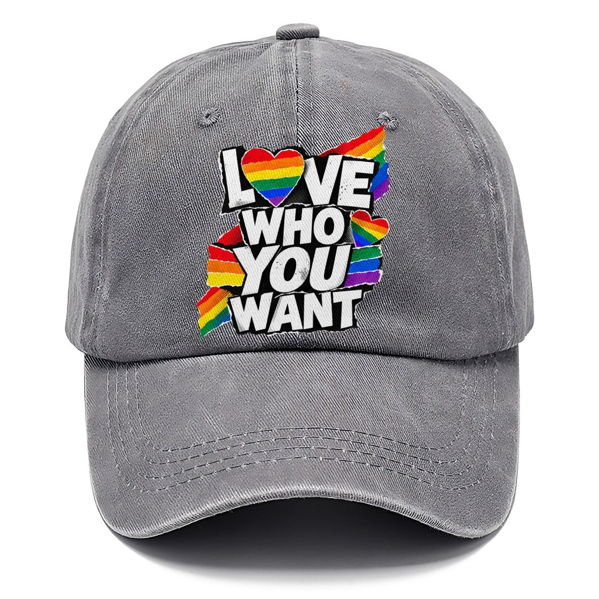 Love Who You Want Rainbow Heart Classic Cap – Urban Haze