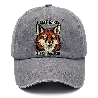 I Left Early Feral Logic Classic Cap – Urban Haze