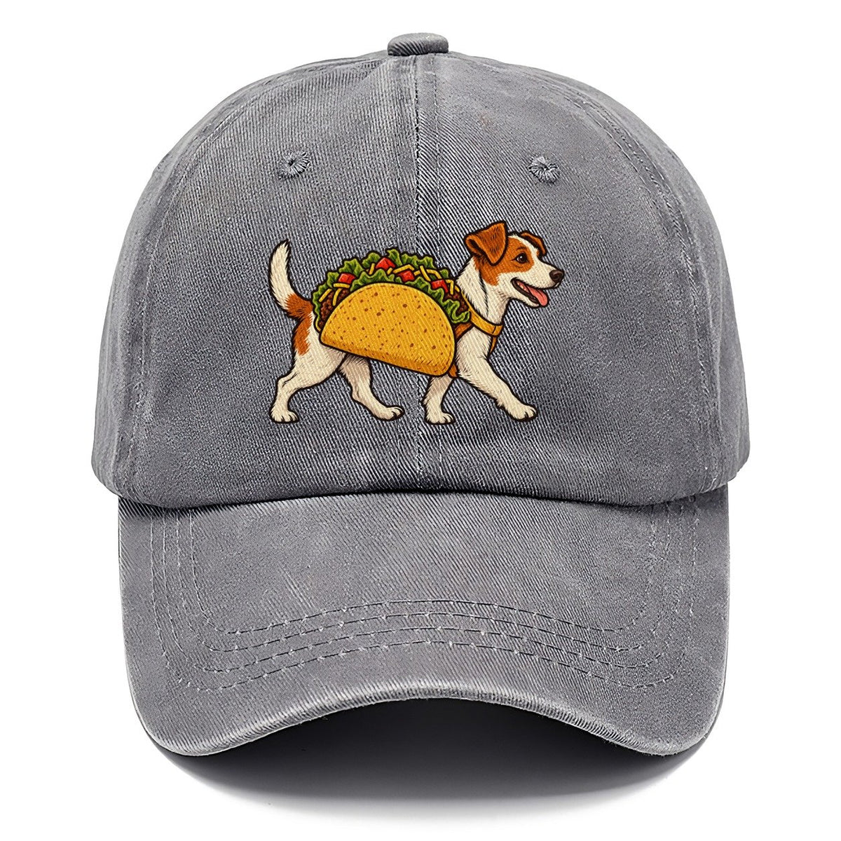 One Jack Russell Terrier In Halloween Costume Taco Costume With Lettuce And Tomato Felt Bits Halloween Dog Parade Classic Cap – Urban Haze