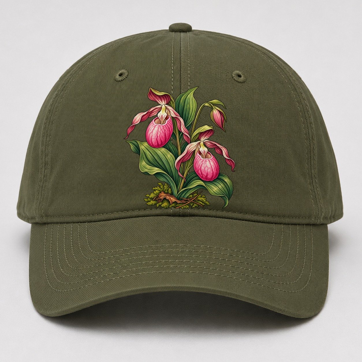 Prince Edward Island Lady S Slipper Canada Cultural Icons Baseball Cap – Army Green