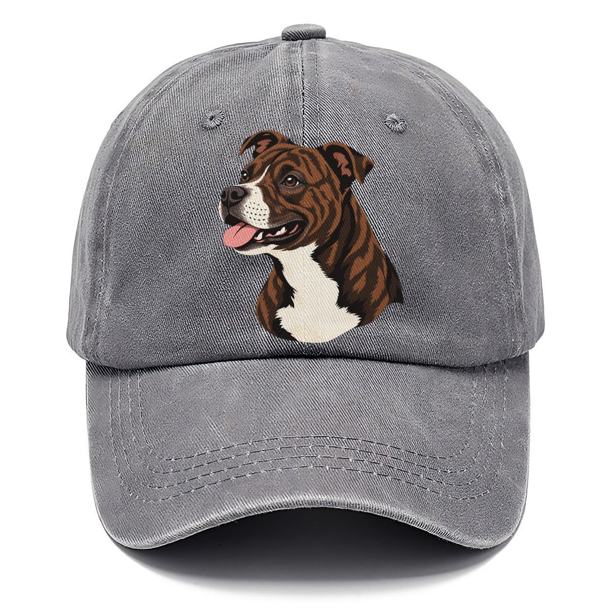 Brindle Pitbull Portrait Classic Cap – Urban Haze