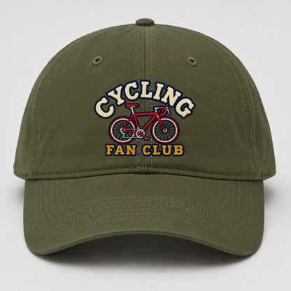 Cycling Fan Club Baseball Cap – Army Green