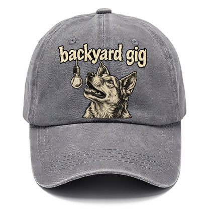 A Dog Head Lit From Above By A Single Hanging Bulb Bark For Me Classic Cap – Urban Haze
