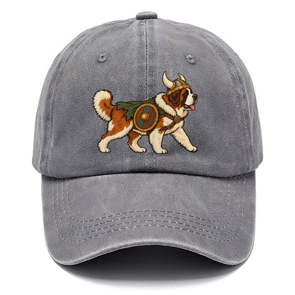 One Saint Bernard In Halloween Costume Viking Costume With A Horned Helmet And Small Shield Halloween Dog Parade Classic Cap – Urban Haze