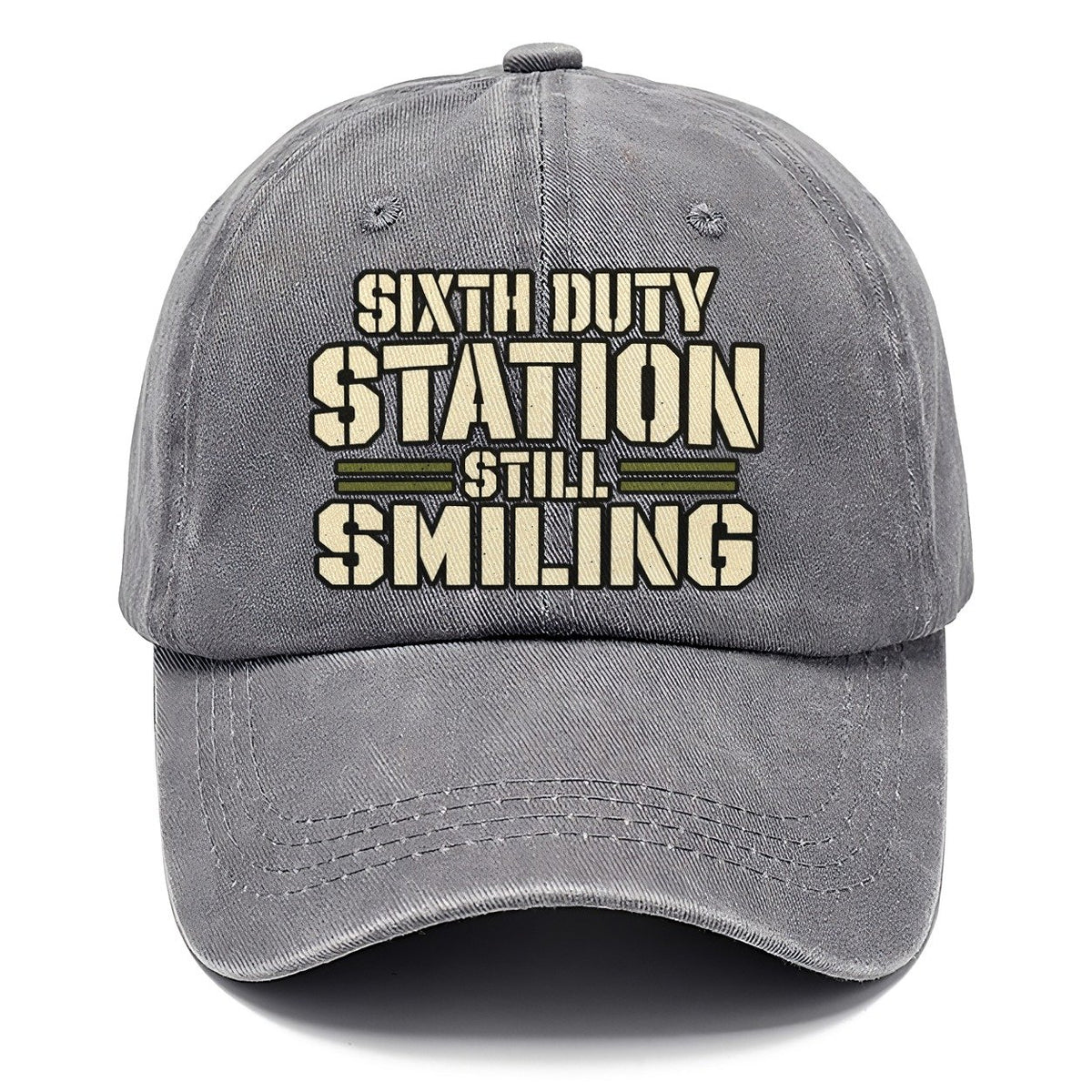 Sixth Duty Station Still Smiling Barracks Wit Classic Cap – Urban Haze
