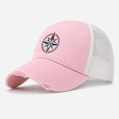 Steady Star Quiet Wards Heritage Washed Trucker Hat – Light Pink
