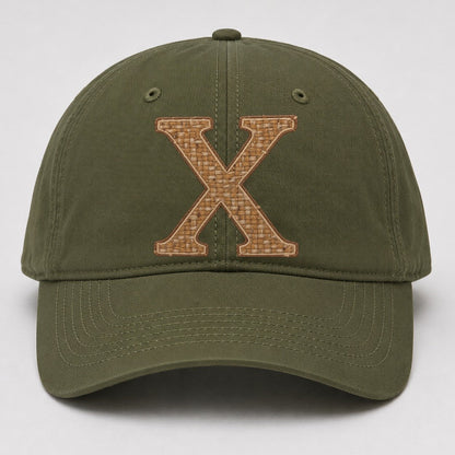 Woven Tweed X Monogram Baseball Cap – Army Green