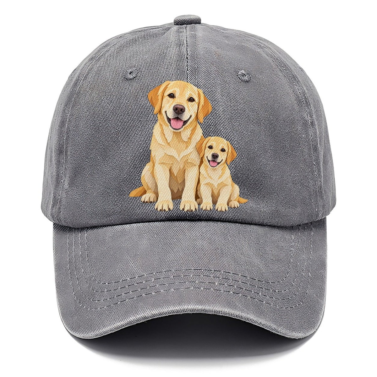 Cut-Paper Labrador Retriever Sitting Top Breeds Classic Cap – Urban Haze