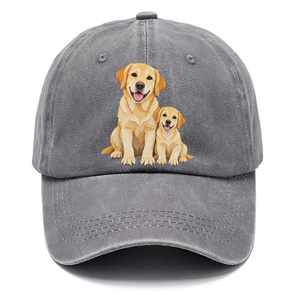 Cut-Paper Labrador Retriever Sitting Top Breeds Classic Cap – Urban Haze