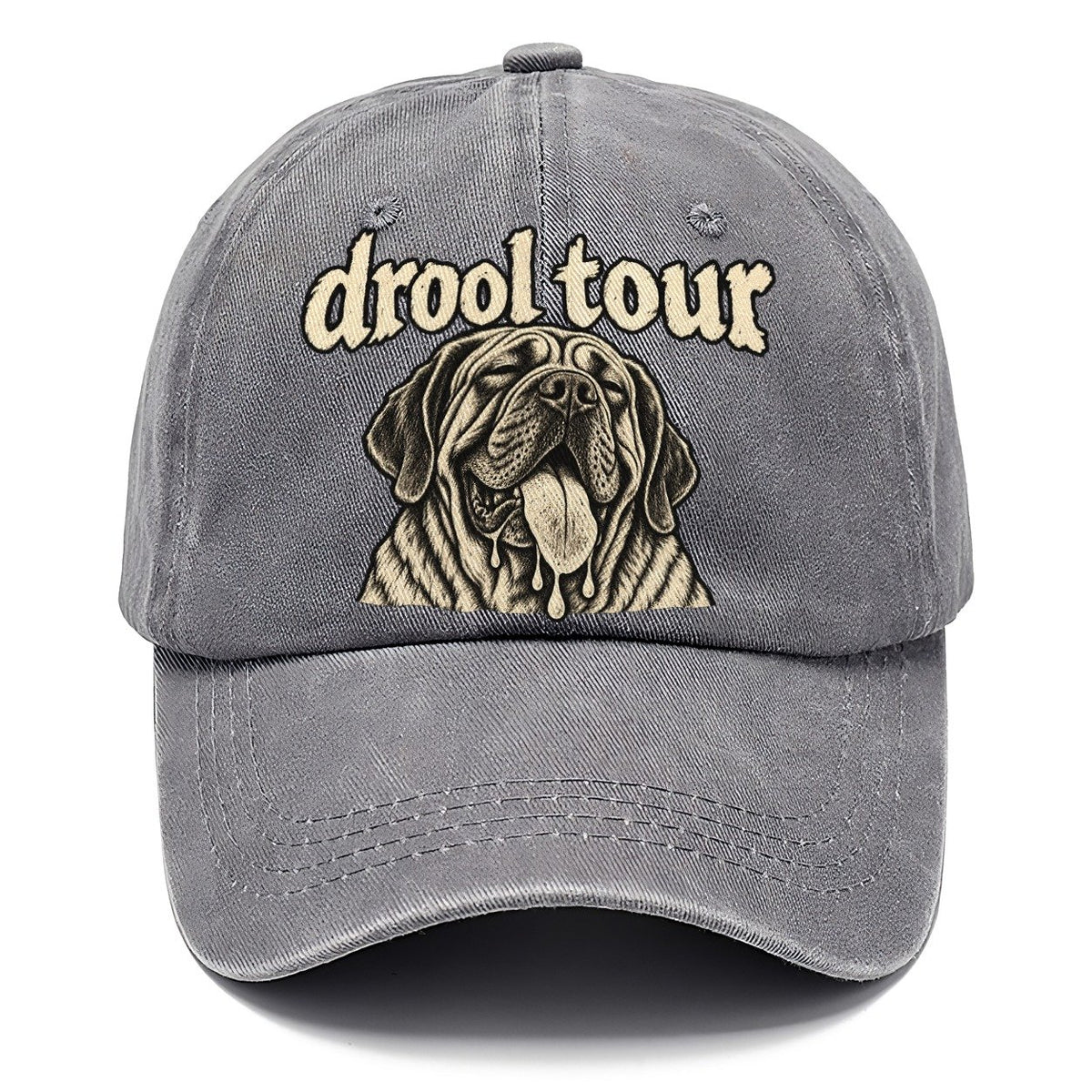 A Heavy Jowled Mastiff Head Panting With The Tongue Out Bark For Me Classic Cap – Urban Haze