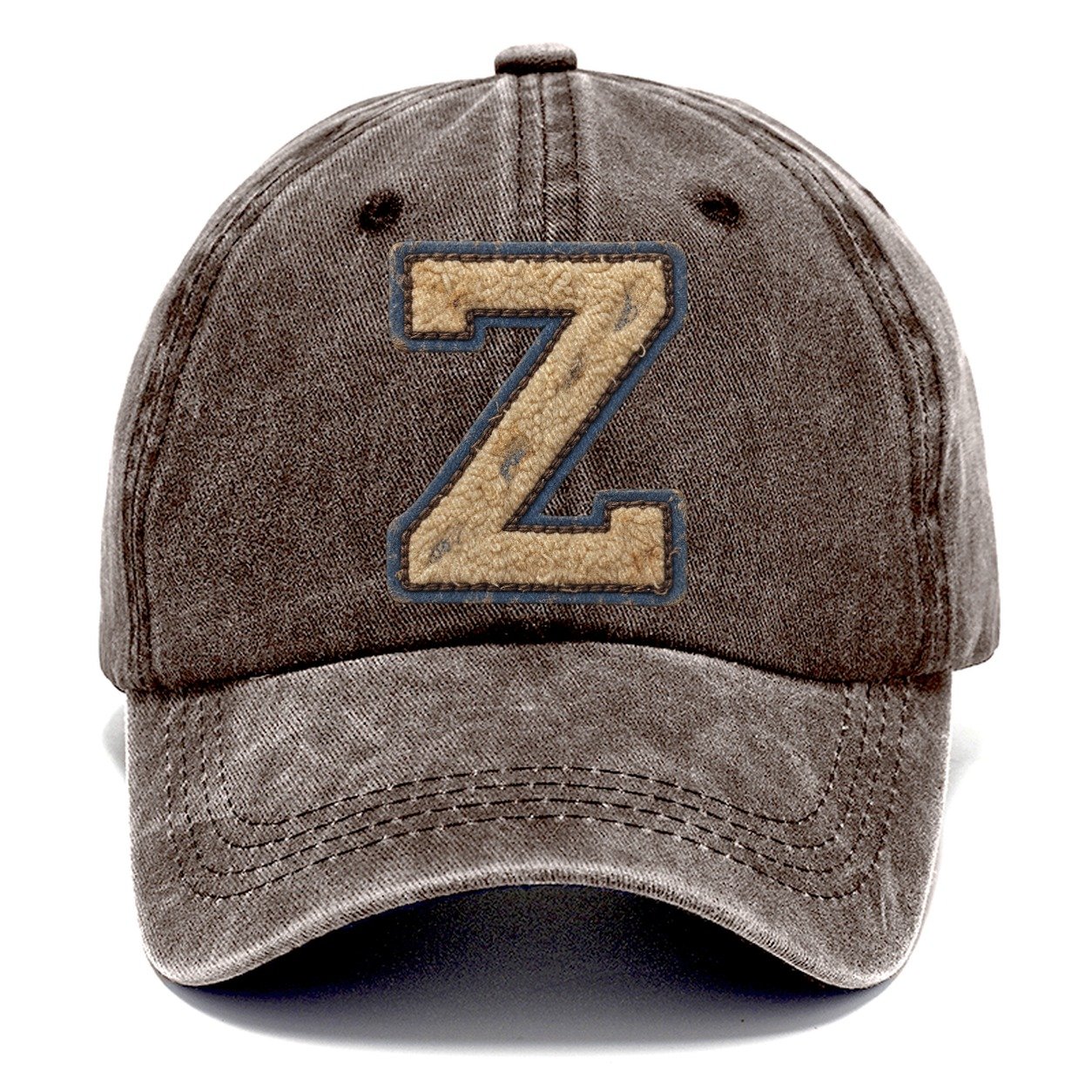 Varsity Chenille Z Monogram Classic Cap – Brown