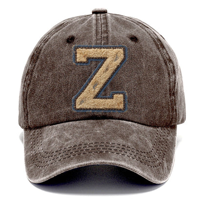 Varsity Chenille Z Monogram Classic Cap – Brown