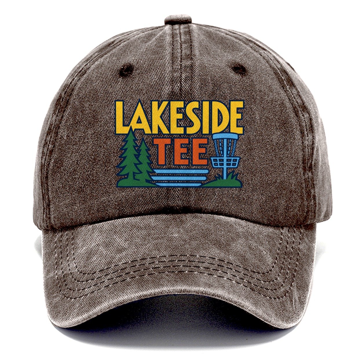 Lakeside Tee Disc Golf Classic Cap – Brown