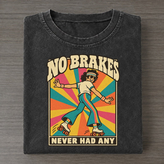 Backwards Skater Boogie Bodies Vintage T-shirt – Black