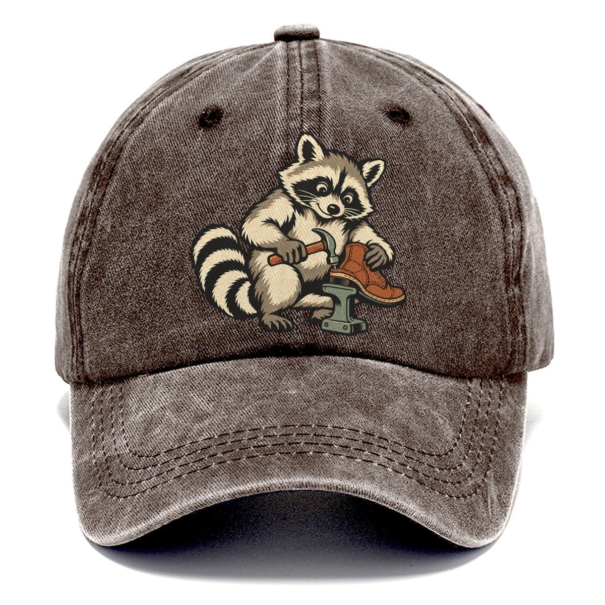 Raccoon Cobbler Sundown Familiars Classic Cap – Brown