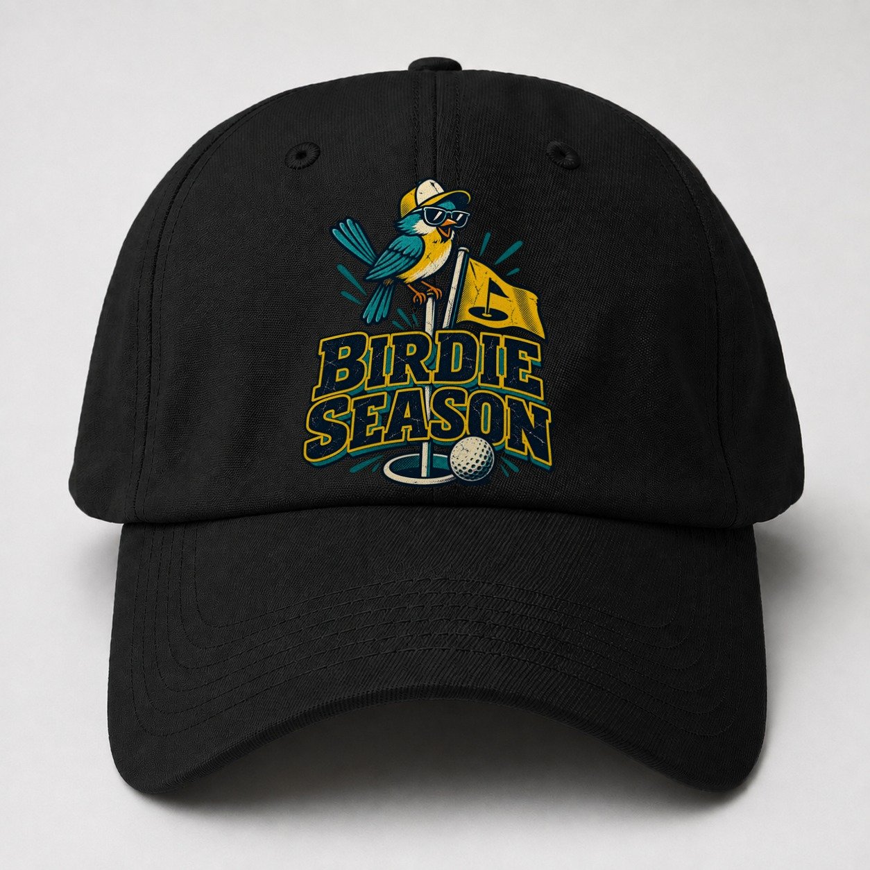 Birdie Season Golf Life Baseball Cap – Black
