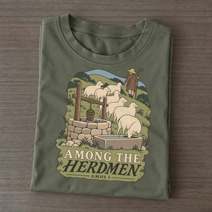 Among The Herdmen The Counting Gate Classic T-shirt – Army Green