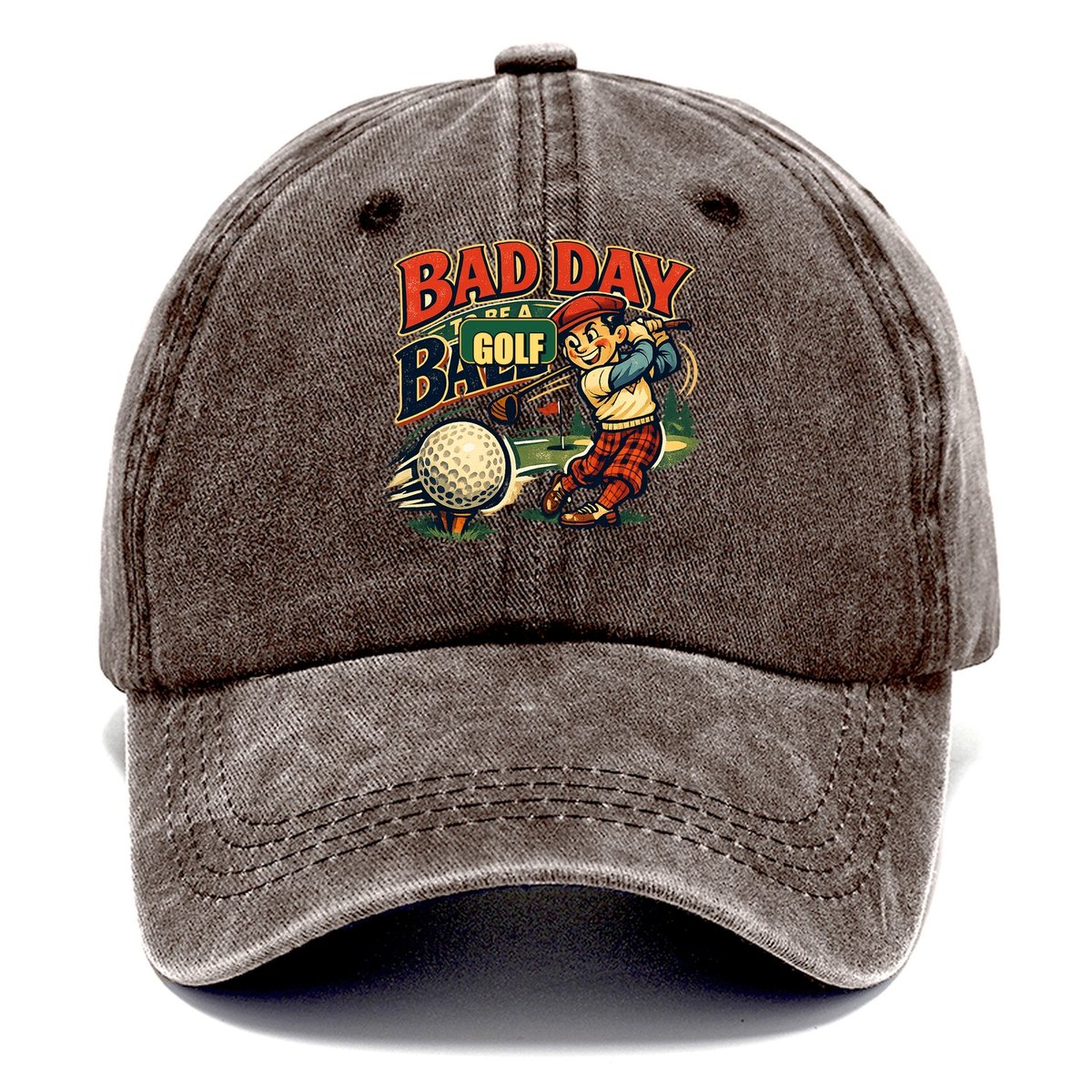 Bad Day To Be A Golf Ball Classic Cap – Brown