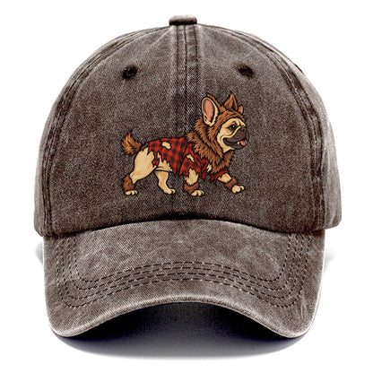 One French Bulldog In Halloween Costume Werewolf With Tufted Fur Patches And Small Fangs Halloween Dog Parade Classic Cap – Brown