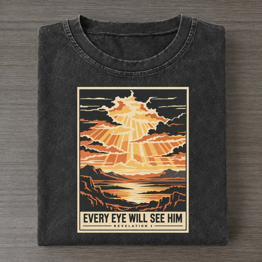 Every Eye Will See Given Light Vintage T-shirt – Black