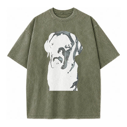 Black Labrador Vintage T-shirt – Army Green