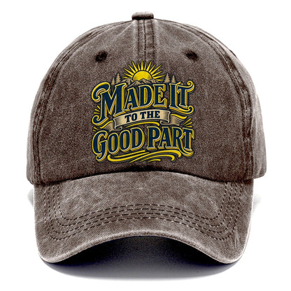 Made It To The Good Part Retired Living Classic Cap – Brown
