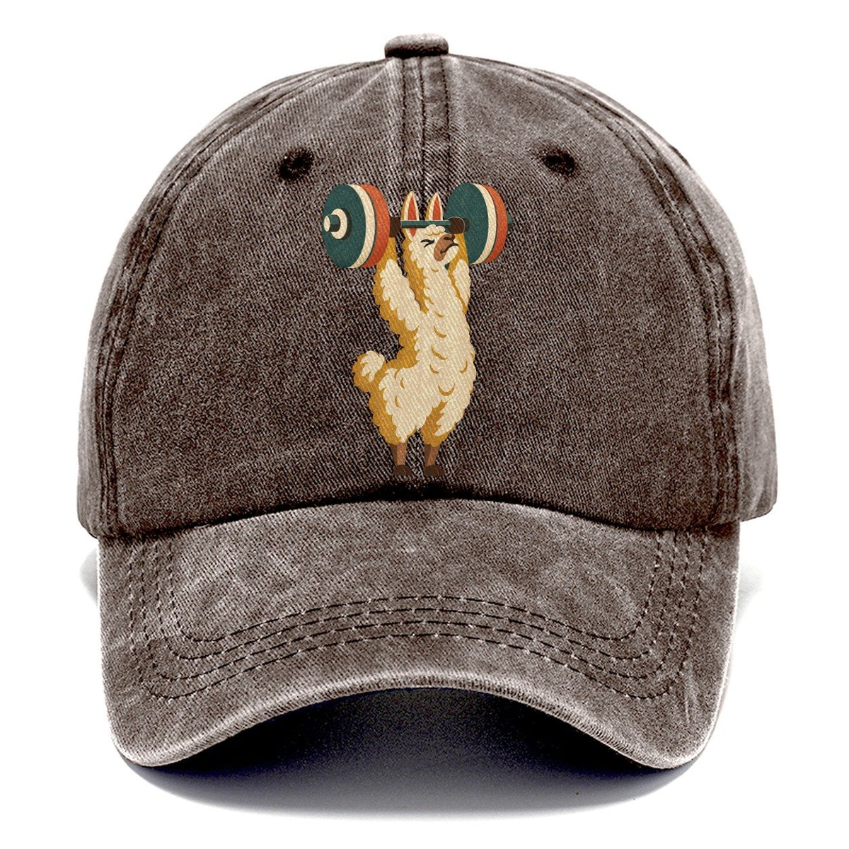 Llama Overhead Carry Animal Lifters Classic Cap – Brown