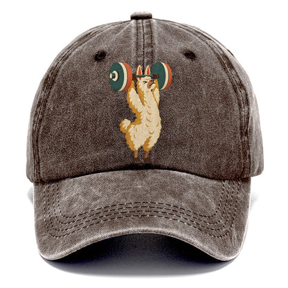 Llama Overhead Carry Animal Lifters Classic Cap – Brown