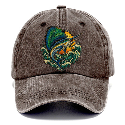 Sailfish Spearhead Fishing Club Classic Cap – Brown