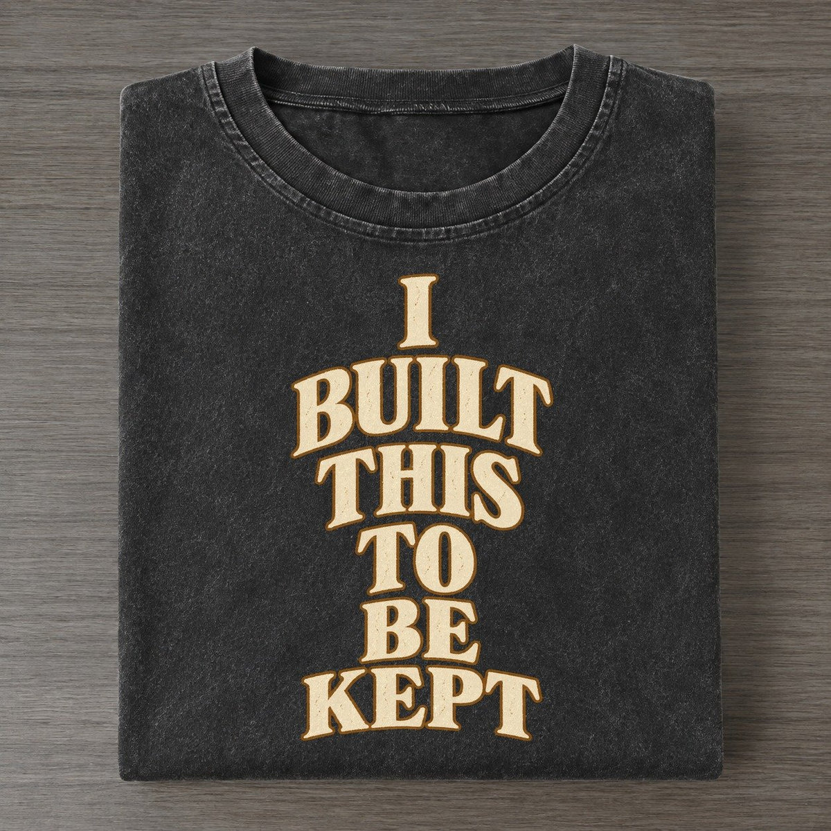 I Built This To Be Kept Quiet Statements Vintage T-shirt – Black