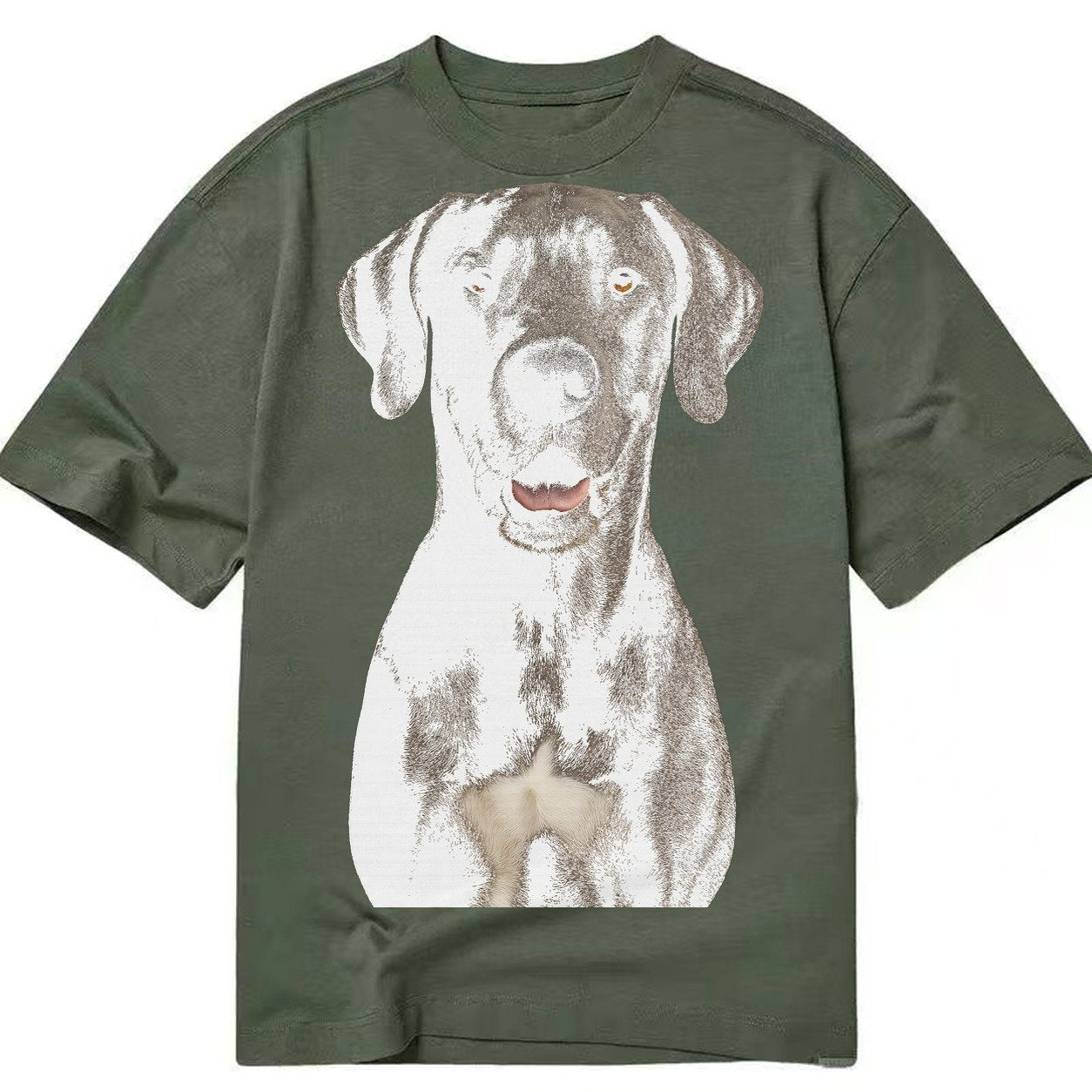 Great Dane Gentle Giant Noble Heart Classic T-shirt – Army Green
