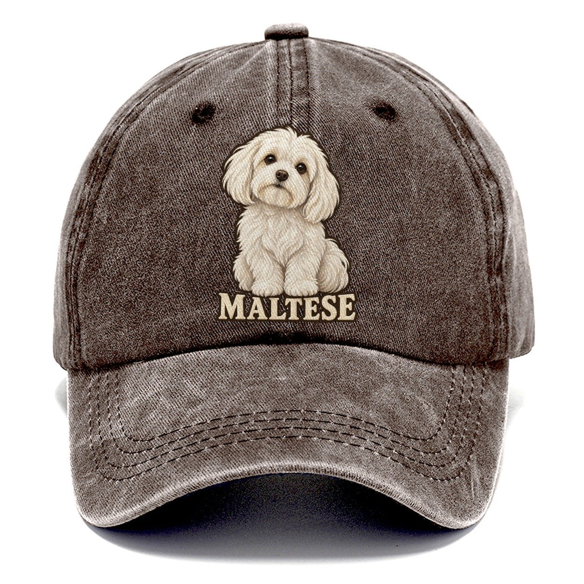 Maltese Name Line Fan Favorites Classic Cap – Brown