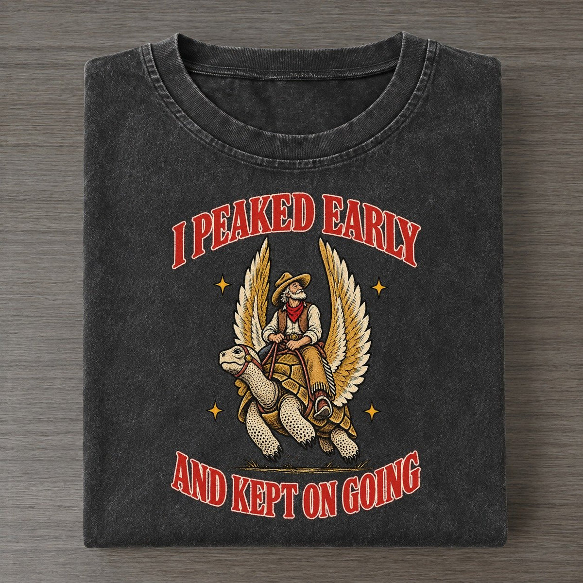 And Kept On Going Unhinged Affirmations Vintage T-shirt – Black