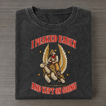 And Kept On Going Unhinged Affirmations Vintage T-shirt – Black