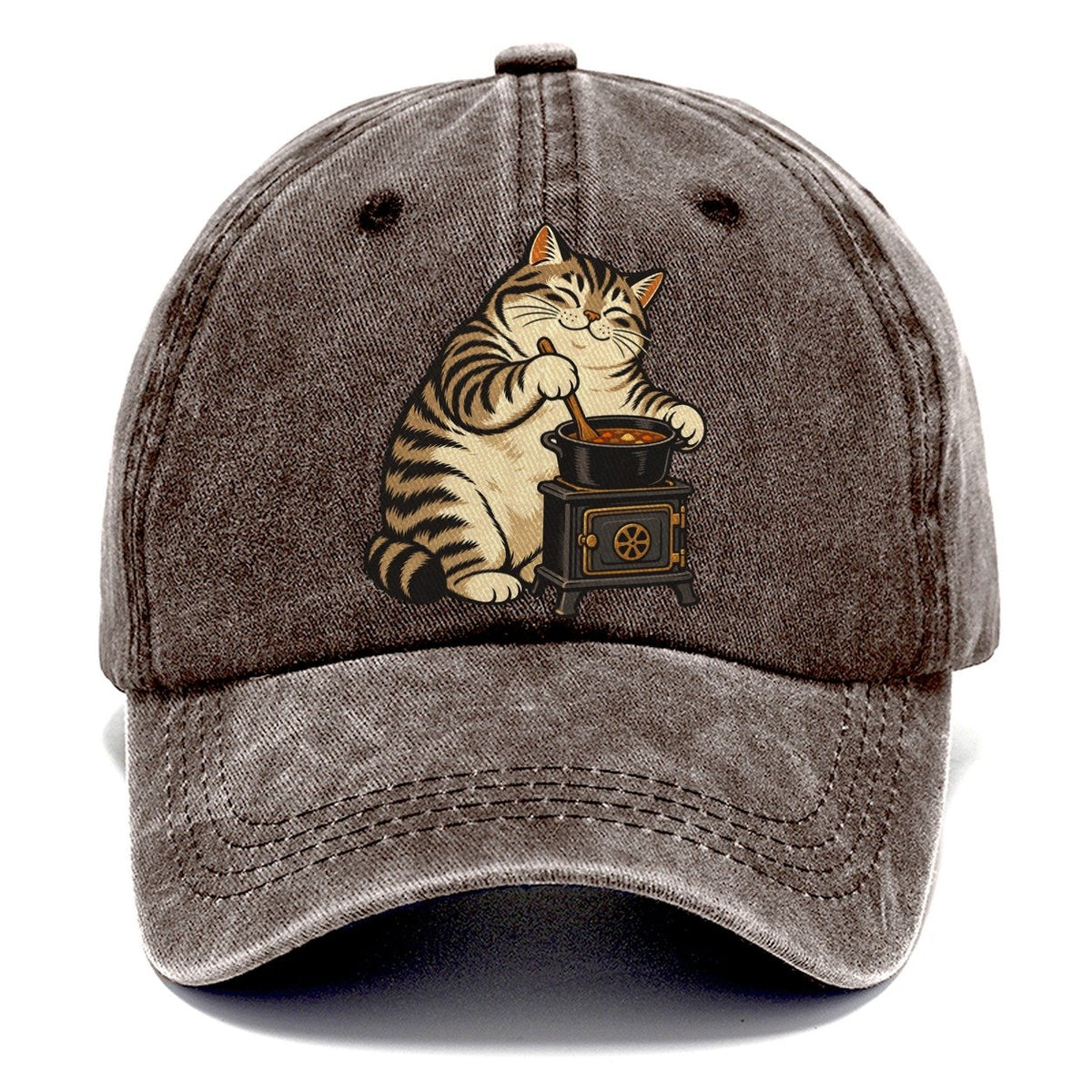 Cat Camp Cook Sundown Familiars Classic Cap – Brown