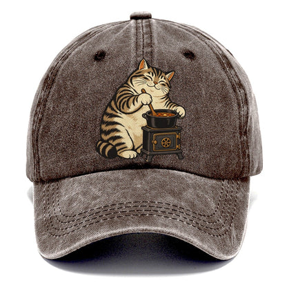 Cat Camp Cook Sundown Familiars Classic Cap – Brown