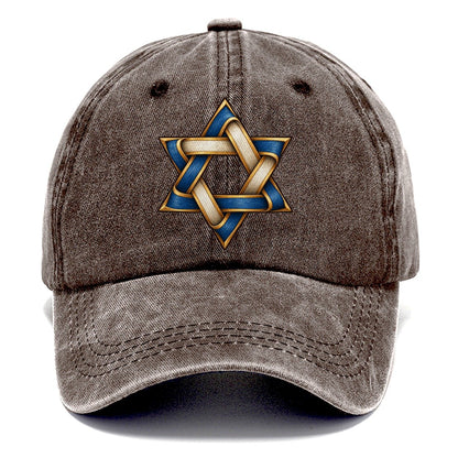 Star Woven Ribbons Fan Favorites Classic Cap – Brown