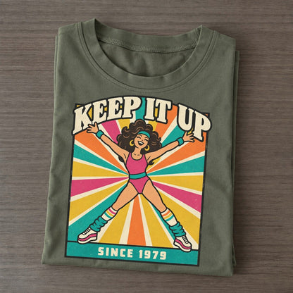 Aerobics Lady Boogie Bodies Classic T-shirt – Army Green
