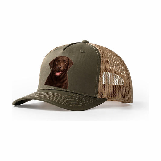 Labrador Friendly Family Trucker Hat – Olive Khaki