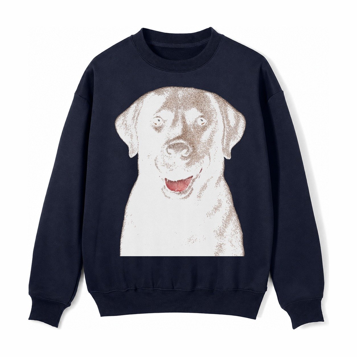 Labrador Friendly Family Fleece Sweatshirt – Navy Blue