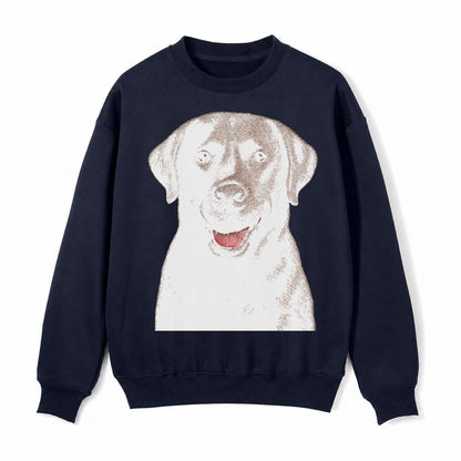 Labrador Friendly Family Fleece Sweatshirt – Navy Blue