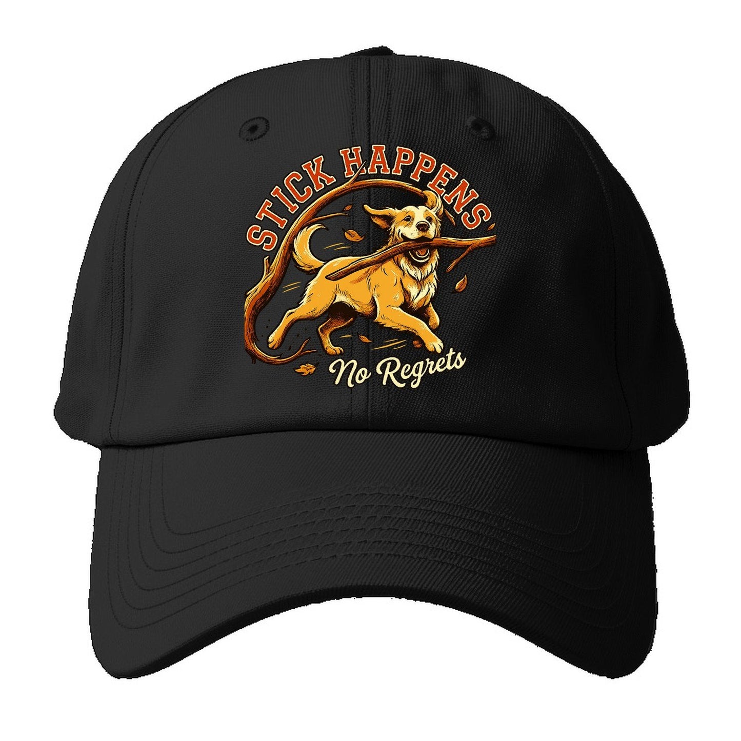 No Regrets Baseball Cap – Black