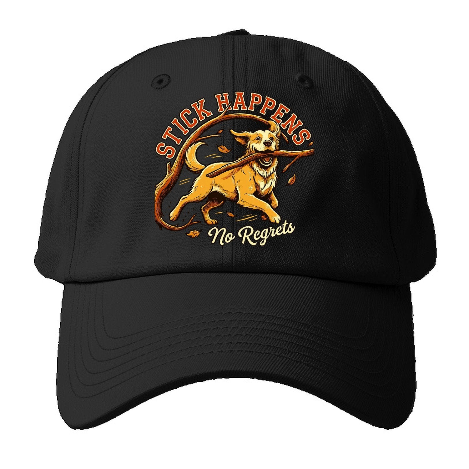 No Regrets Baseball Cap – Black