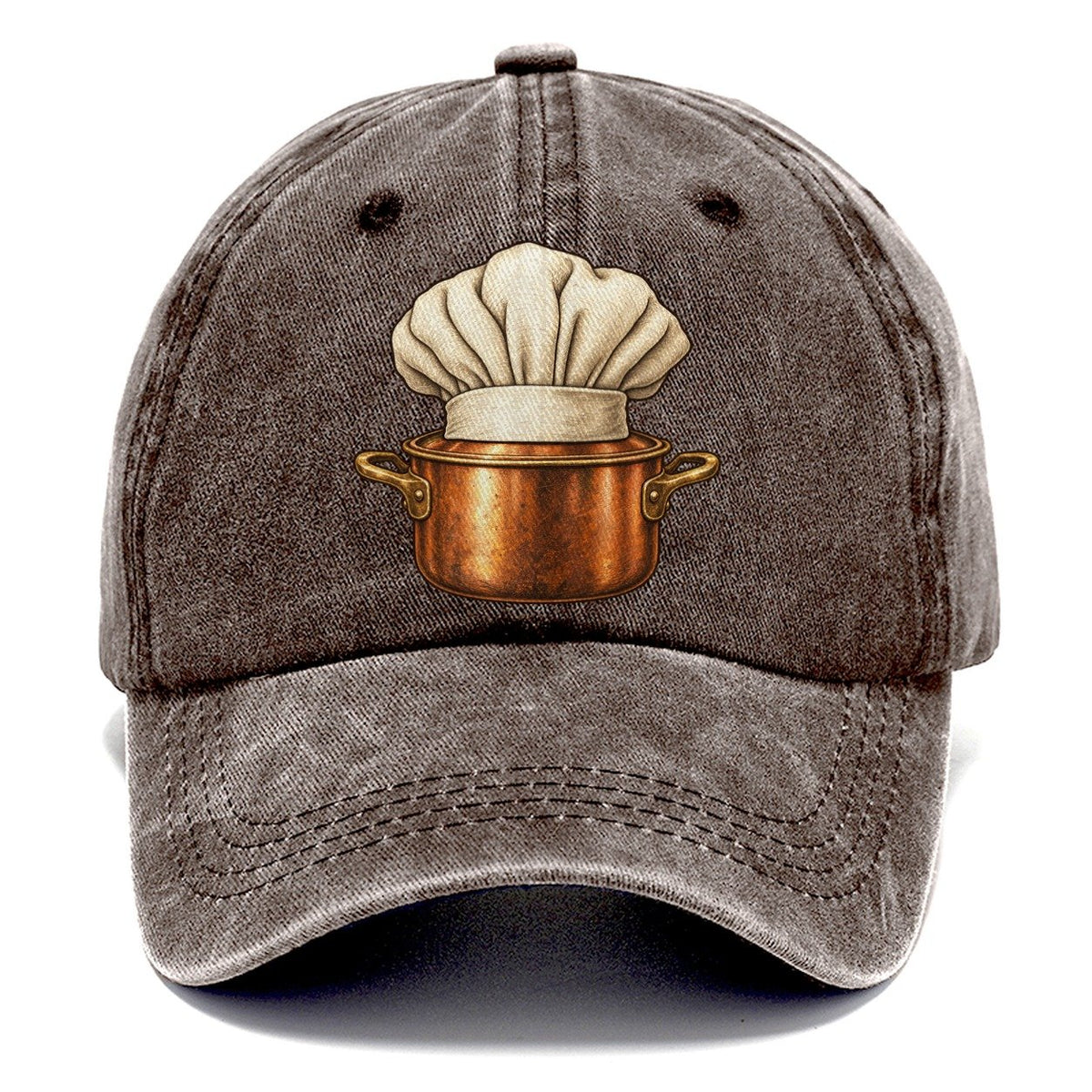 Chef Hat Stock Pot Fan Favorites Classic Cap – Brown
